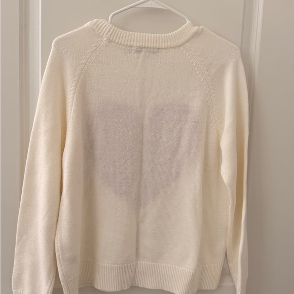 ✨ 99 Jane Street Embroidered Heart Sweater | Cream | Size L | Cozy Knit 🤍 NWOT - Picture 4 of 4